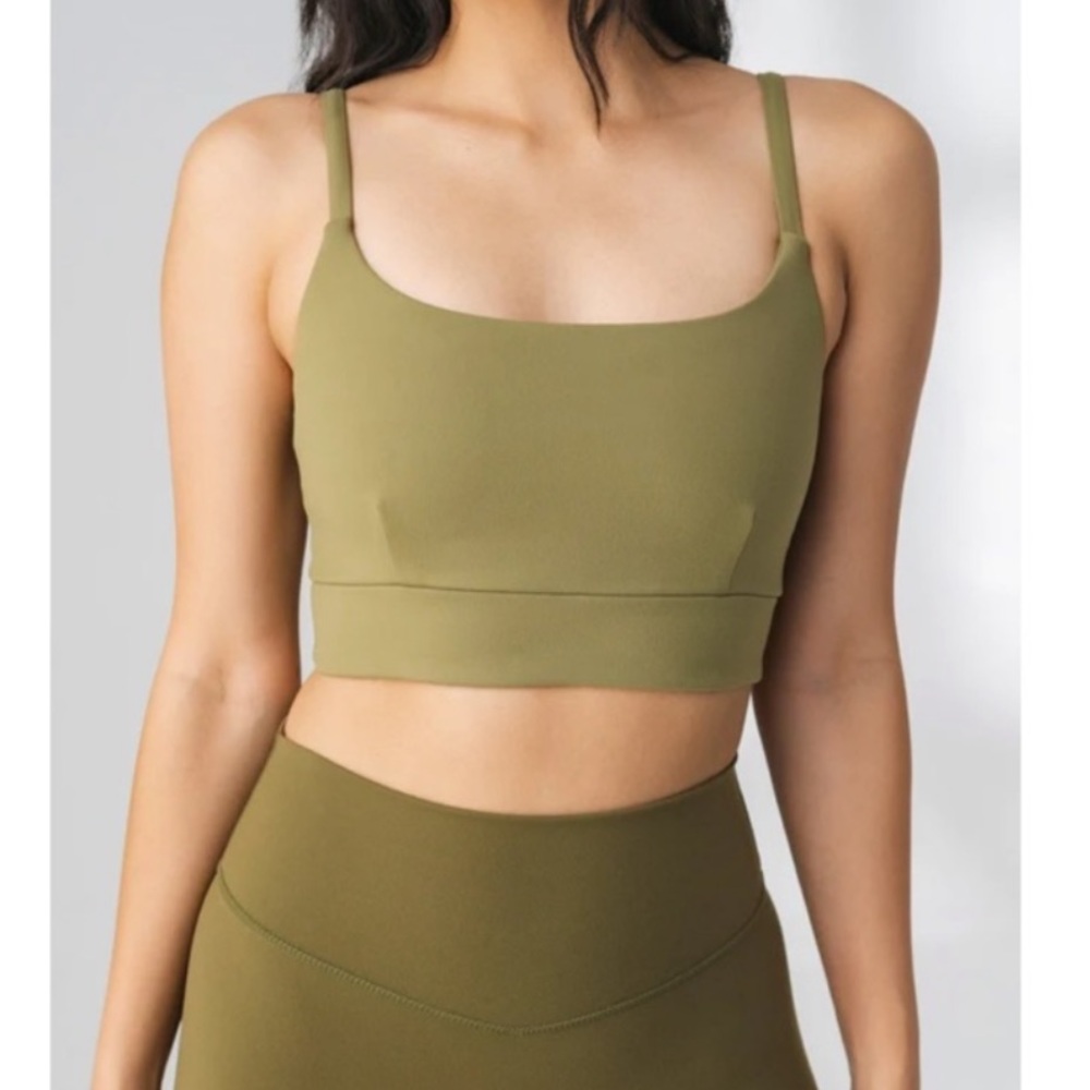 Balance Athletica (Vitality) Reach Bra in Olive